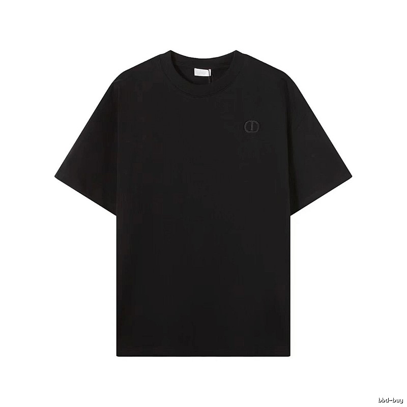 Dior Classic Collection Minimalist Style Black T-Shirt