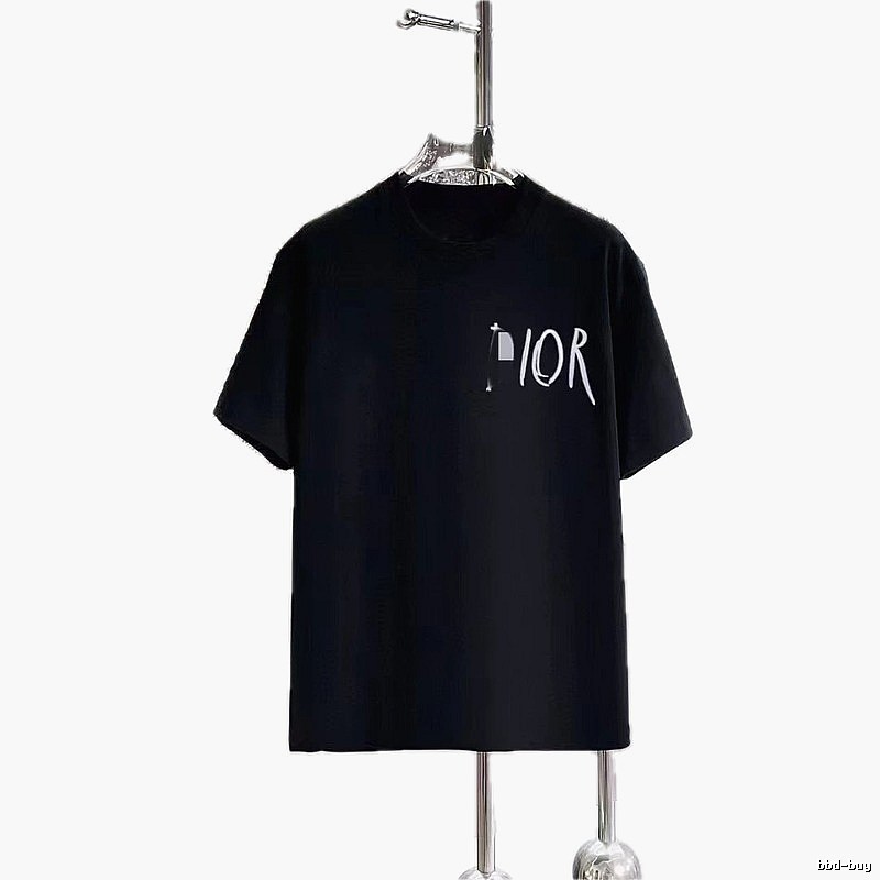 Dior Handwritten Graffiti Trendy Style Black T-Shirt