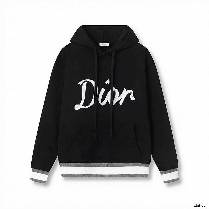 Dior letter-style black sweatshirt