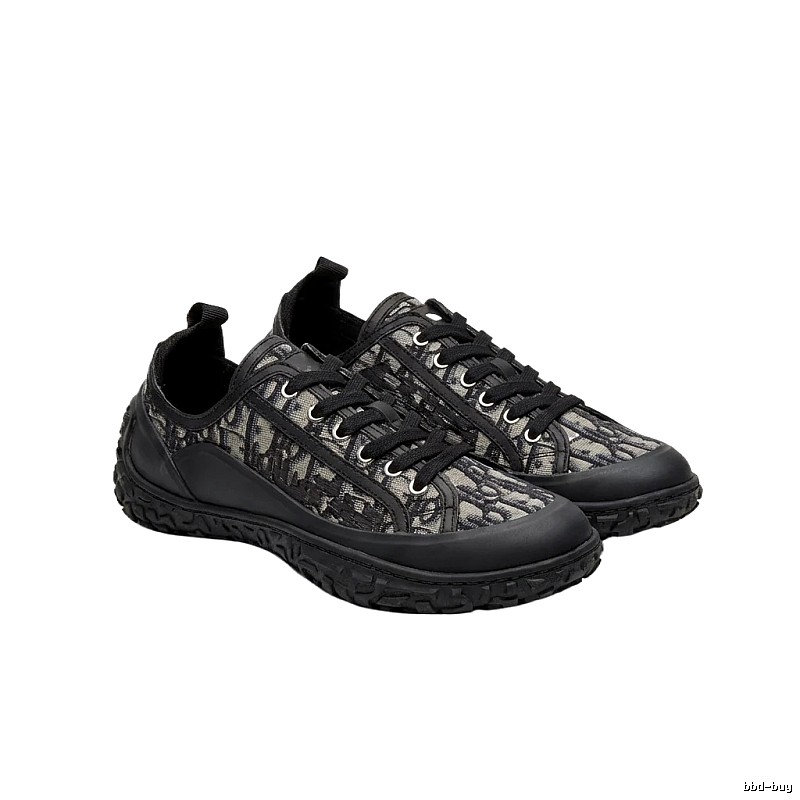 Dior monogram casual style black shoes