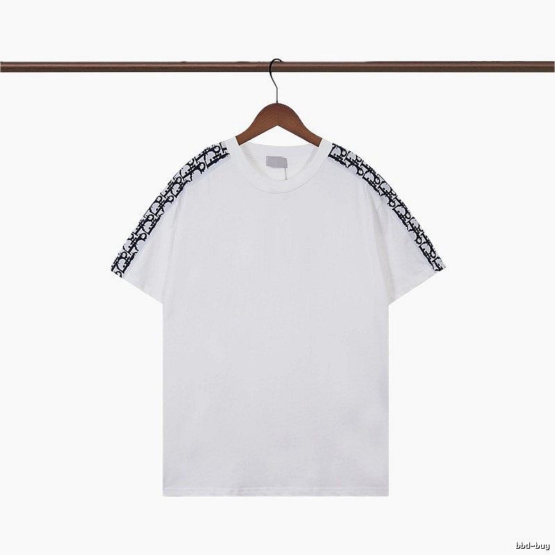 Dior Monogram Logo Tape Casual White T-Shirt