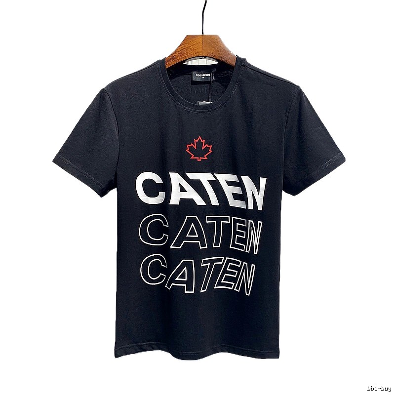 DSQ2 CATEN Printed Trendy Black T-Shirt