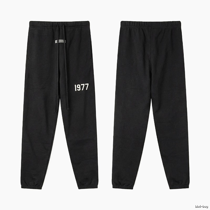 ESSENTIALS 1977 Minimalist Style Black Pants
