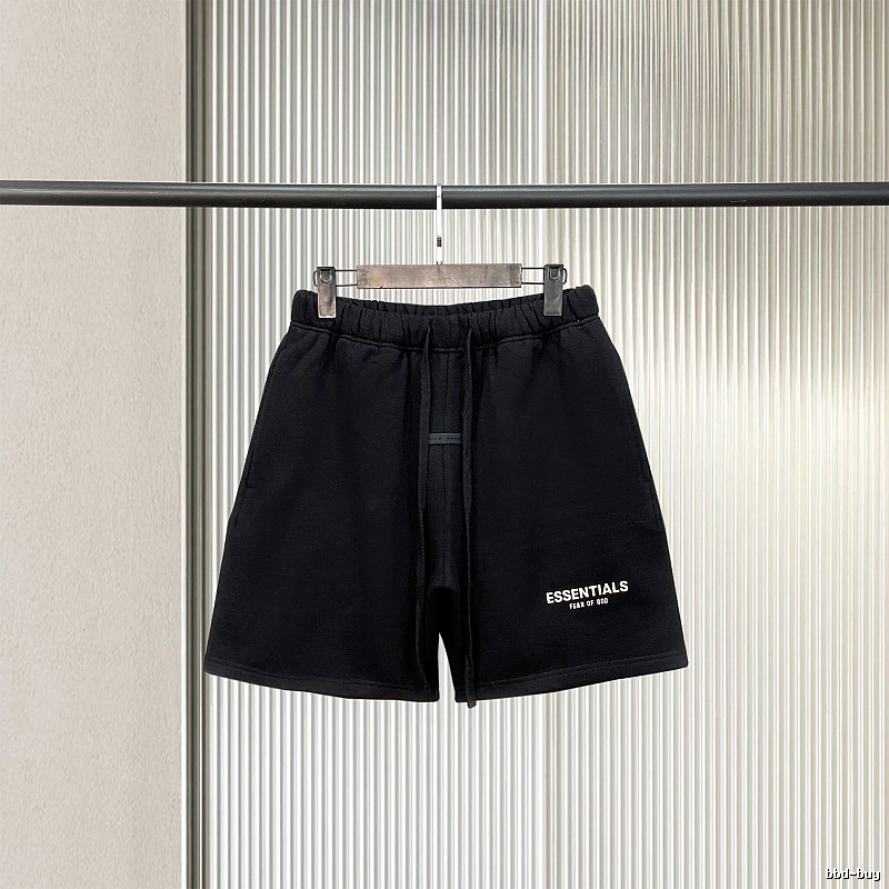 ESSENTIALS casual style black shorts