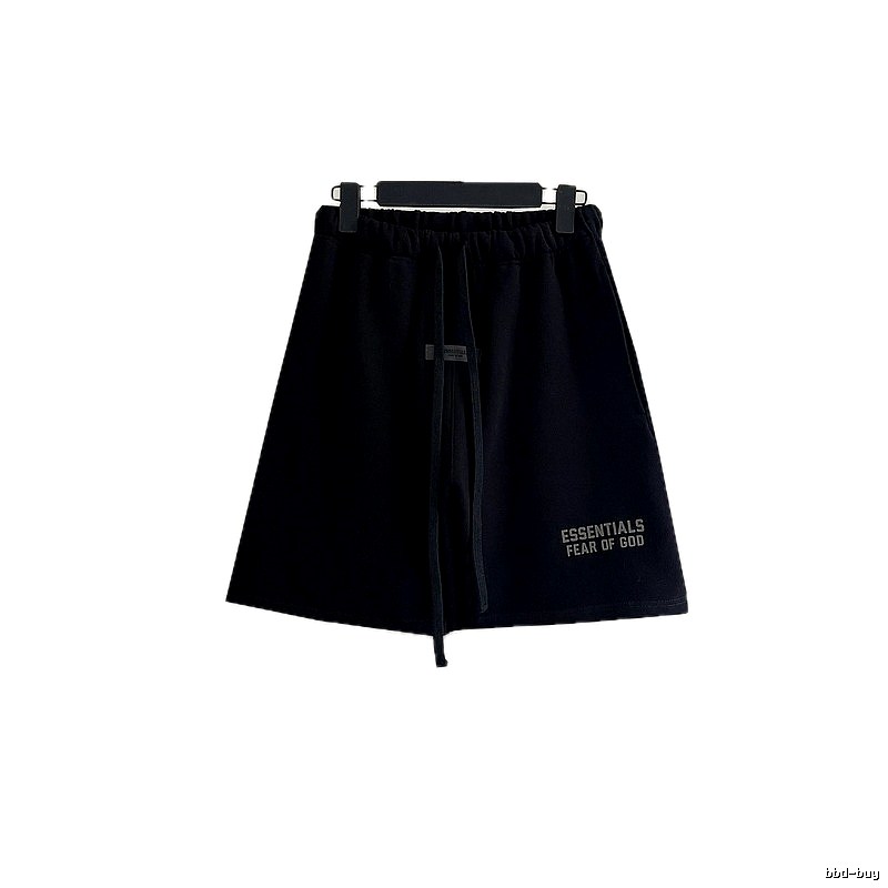 ESSENTIALS casual style black shorts