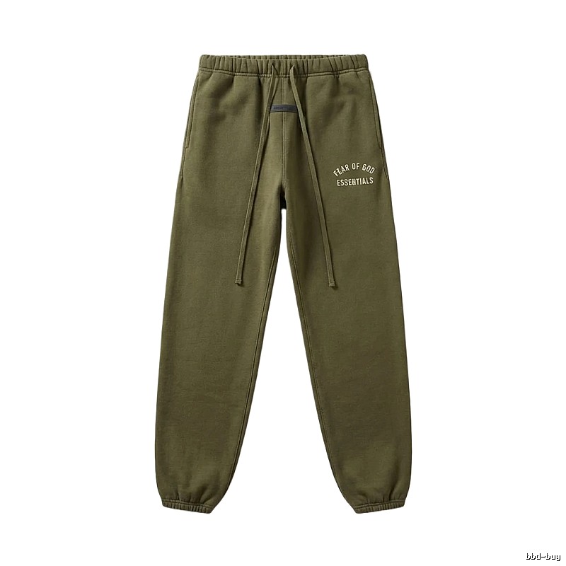 ESSENTIALS casual style olive green sweatpants