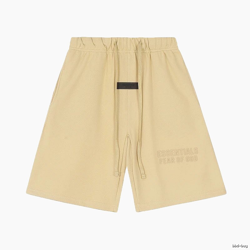 ESSENTIALS minimalist khaki shorts