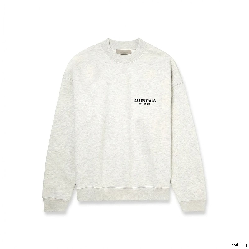 ESSENTIALS minimalist light gray sweatshirt
