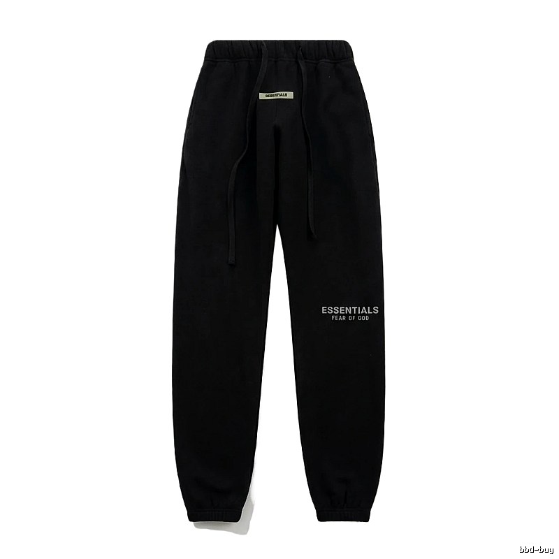 ESSENTIALS minimalist style black sweatpants
