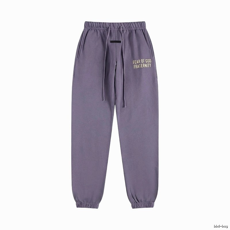 ESSENTIALS minimalist style light purple sweatpants