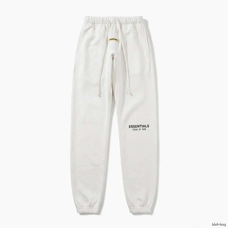 ESSENTIALS minimalist style white sweatpants