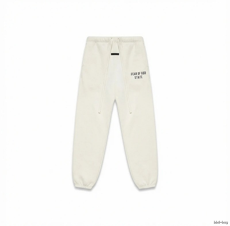 ESSENTIALS minimalist style white sweatpants