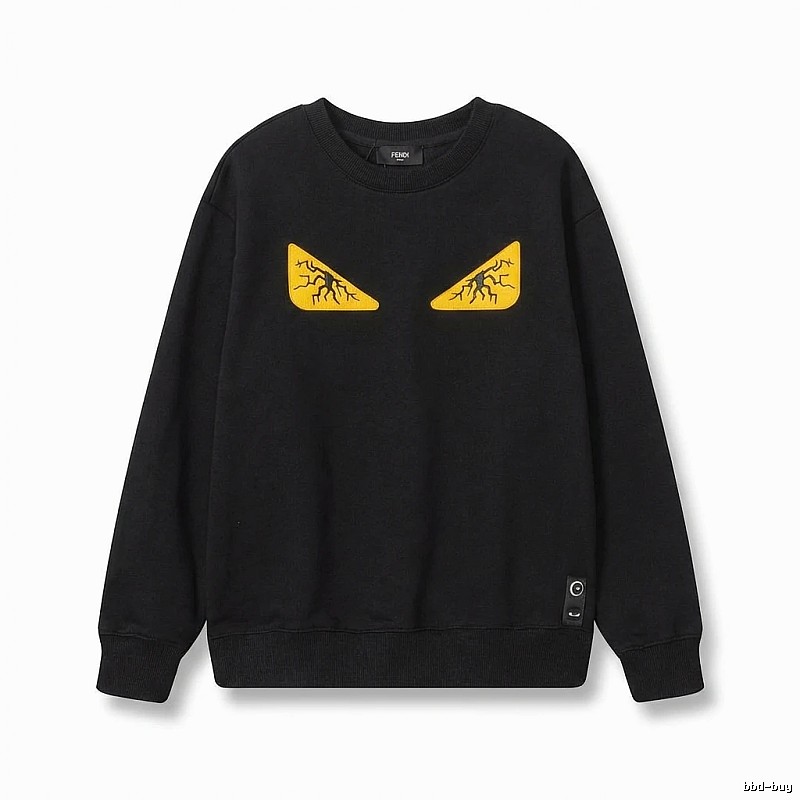 Fendi Monster Trendy Cool Black Sweatshirt