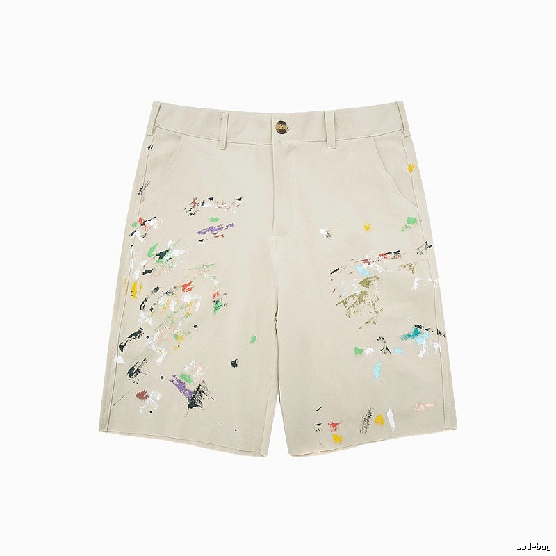 Gallery Dept Graffiti Style Beige Shorts