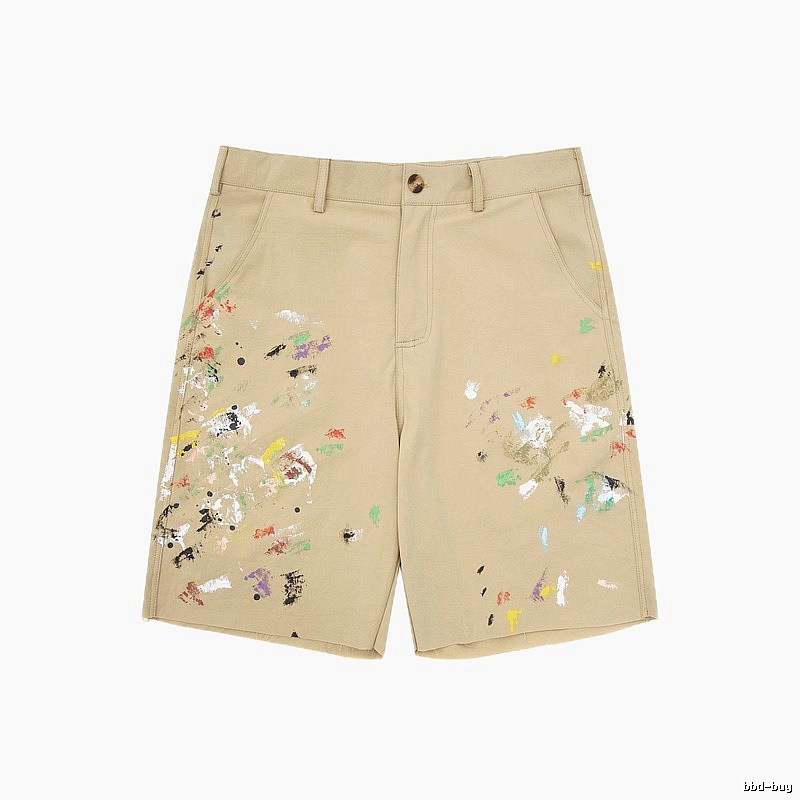 Gallery Dept Graffiti Style Khaki Shorts
