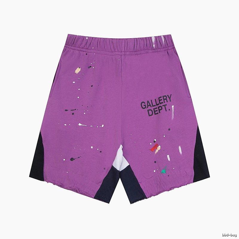 Gallery Dept. graffiti-style purple shorts