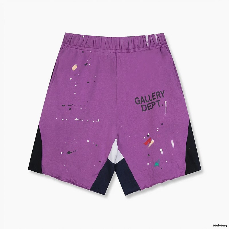 Gallery Dept Graffiti Style Purple Shorts