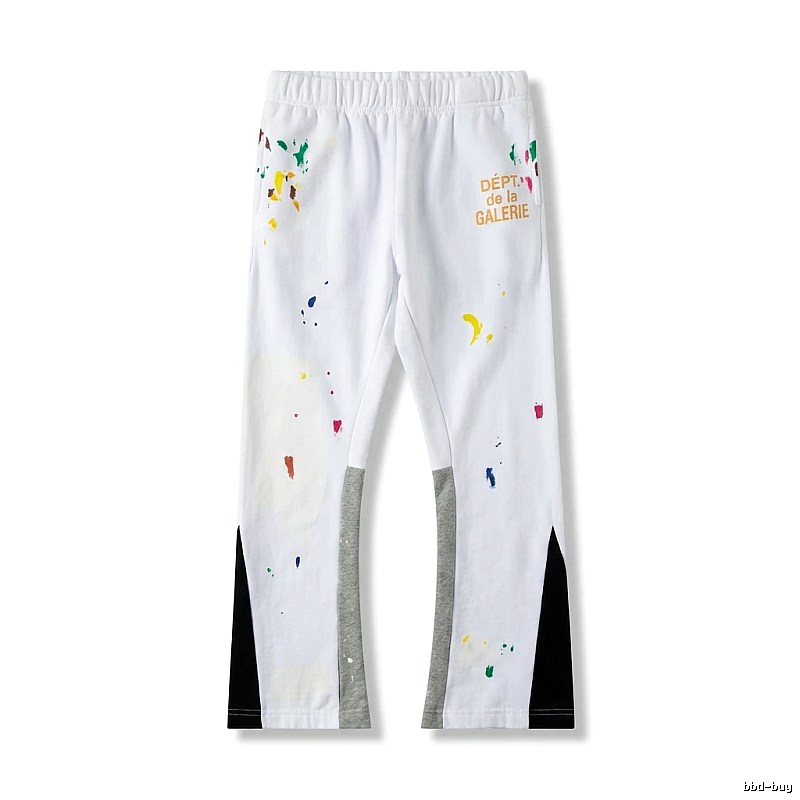 Gallery Dept Graffiti Style White Long Trousers