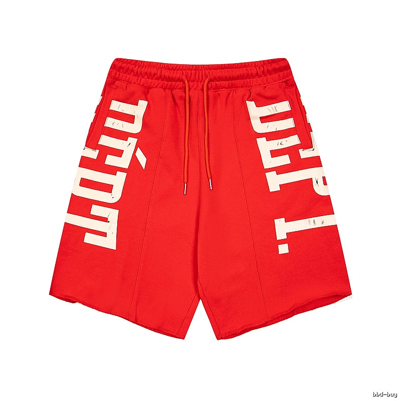 Gallery Dept. Letter Trend Brand Red Shorts