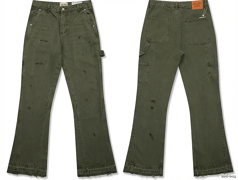 Gallery Dept. workwear style dark green pants