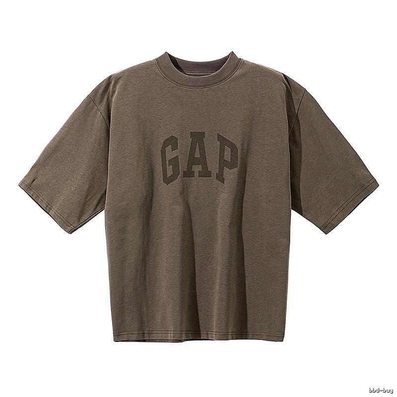 Gap Kanye Minimalist Style Dark Gray Short Sleeve