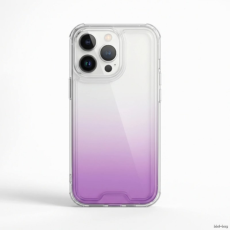Gradual-transparency iPhone case of trendy brand