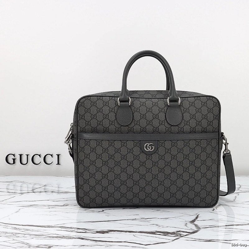 Gray GG Briefcase Gucci Briefcase for Photo Ready Styling