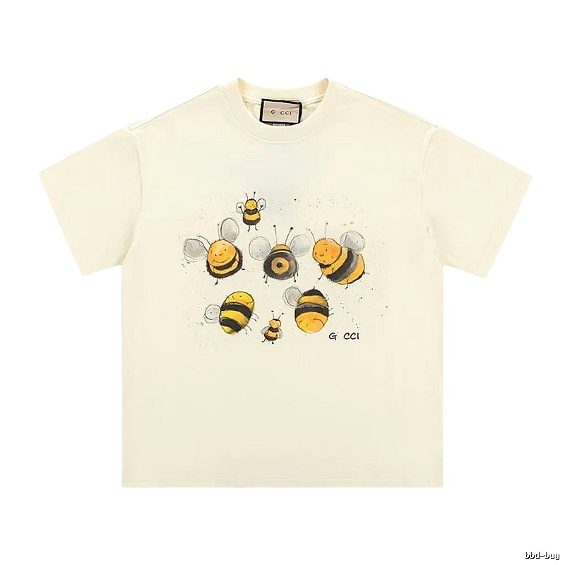 Gucci Bee Graffiti Casual Style Off-white T-shirt