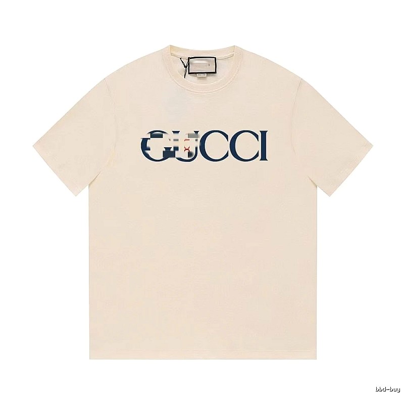 Gucci Classic Printed Casual Style Off-white Short Sleeve T-Shirt