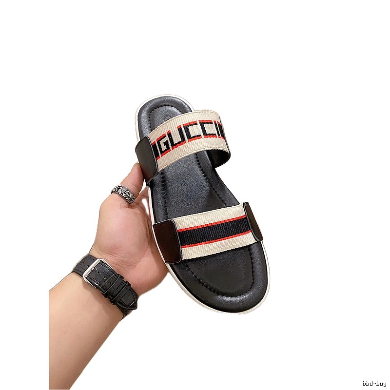 Gucci Classic Web Casual Color-block Slide Sandals