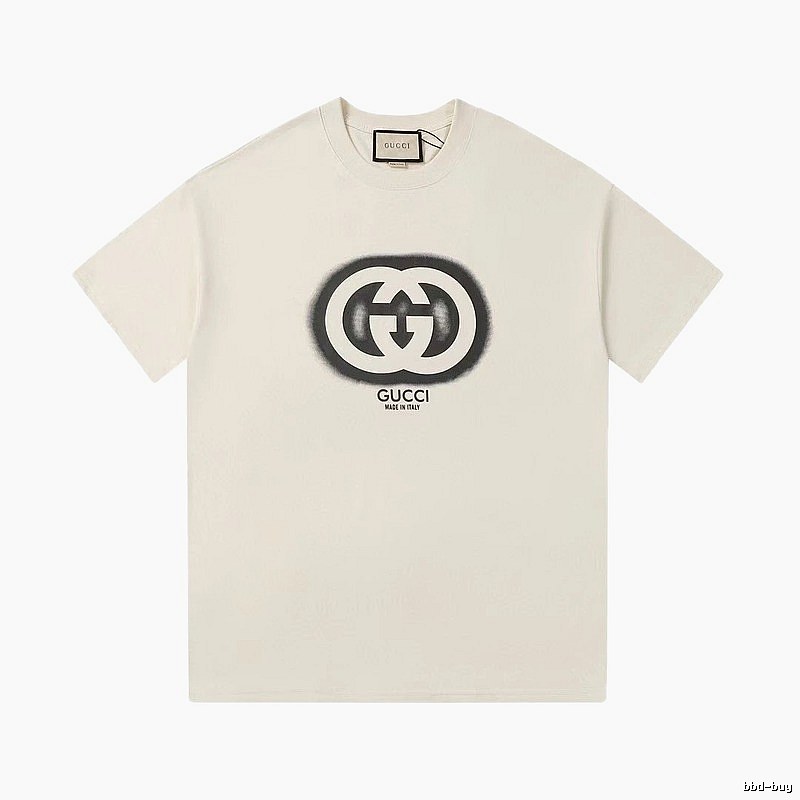 Gucci Double G Print Vintage Style Off-white T-shirt