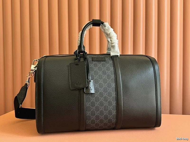 Gucci Duffle bag Olive Gray Barrel Monogram