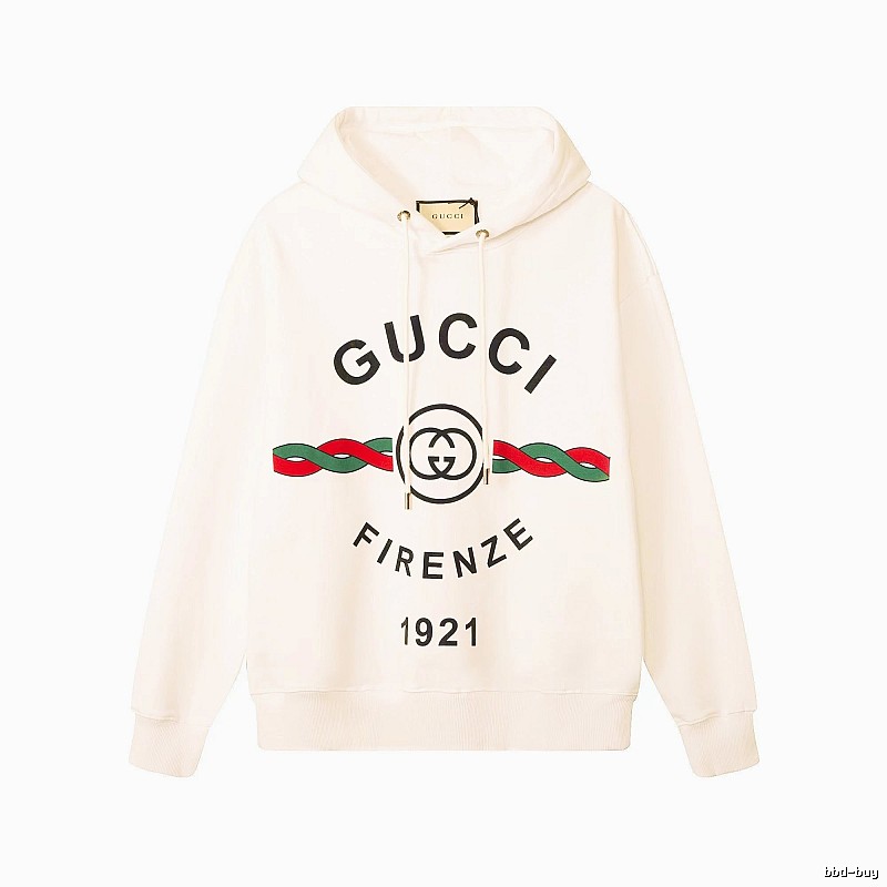 Gucci Hoodie with Cream Hoodie with Gucci Firenze