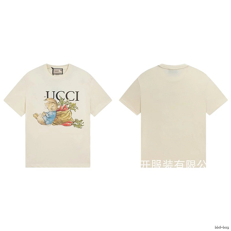 Gucci Peter Rabbit Vintage Style Off-White Short-Sleeve T-Shirt