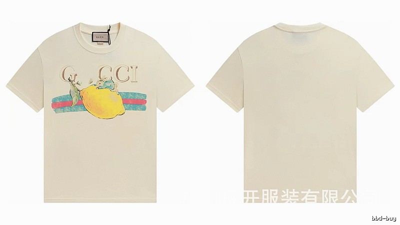 Gucci Vintage-style Off-white Lemon Print T-Shirt