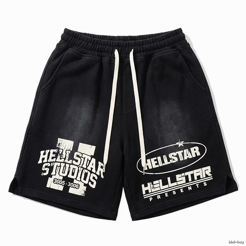 Hellstar dark style black shorts