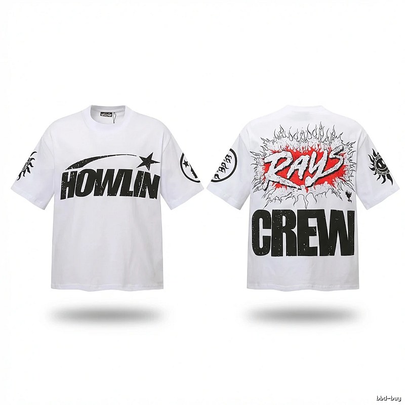 Hellstar Flame Wind White T-shirt