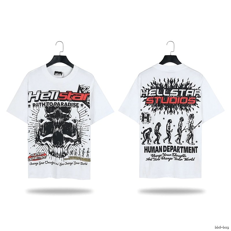 Hellstar Skull Print White T-shirt