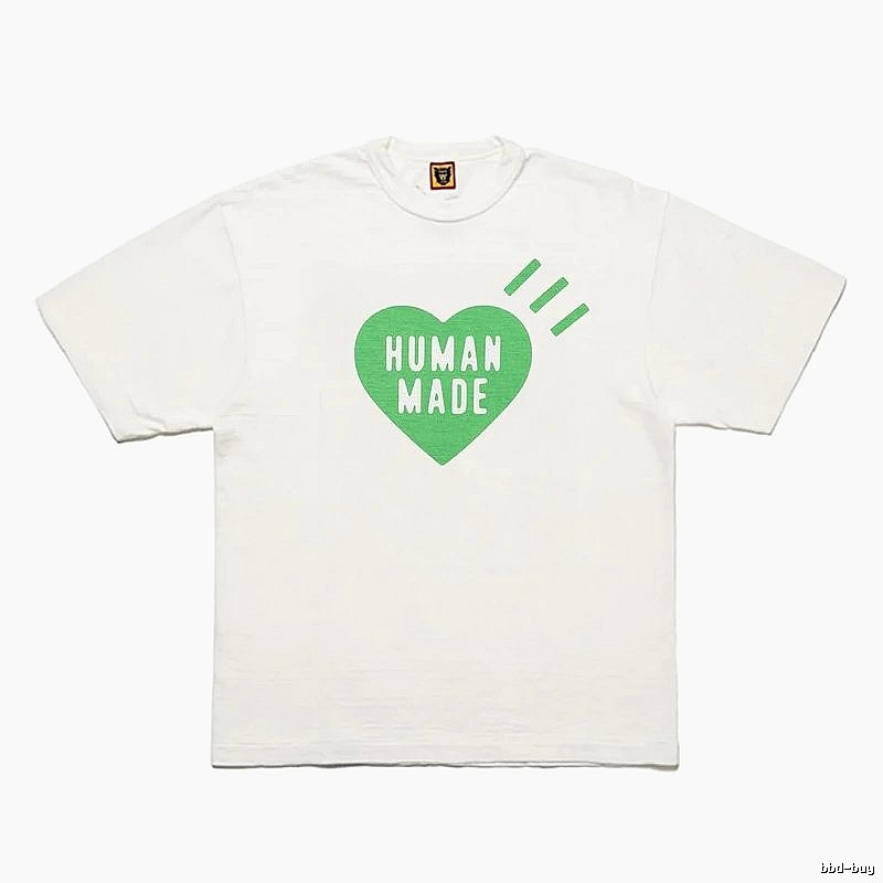 Human Made Logo Detail Heart logo T-shirt Black Green Human with Relaxed Feel