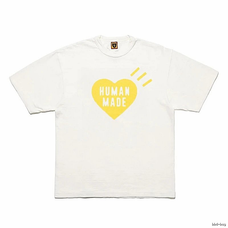 Human Made Monogram Heart logo T-shirt Black Green Human for Layered Styling