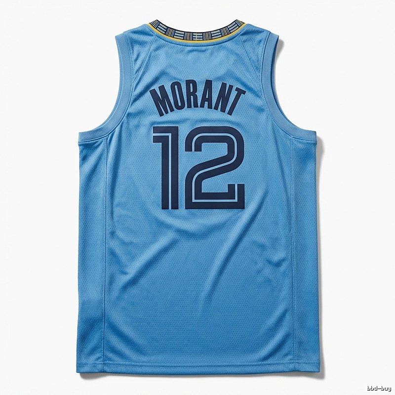 Ja Morant series basketball-style blue jersey