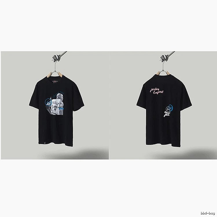 Jordan x TS Co-branded Street Style Black T-shirt