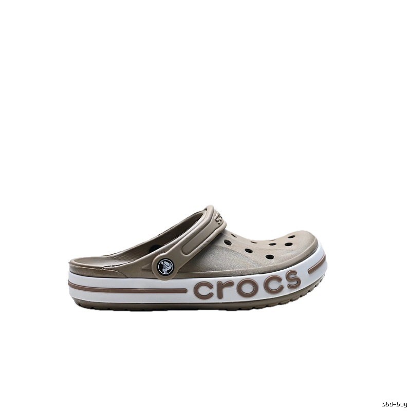 Khaki Crocs clogs