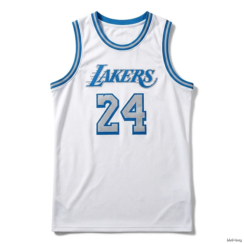 Kobe Lakers retro-style white jersey
