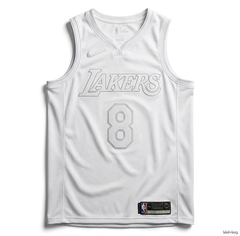 Kobe Lakers retro-style white tank top