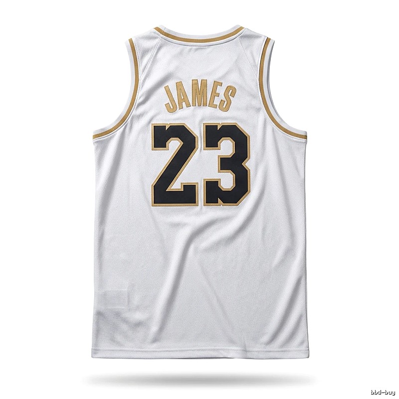 LBJ No. 23 basketball wind white jersey
