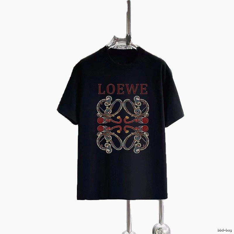LOEWE Chinese Style Collection Vintage Black T-Shirt