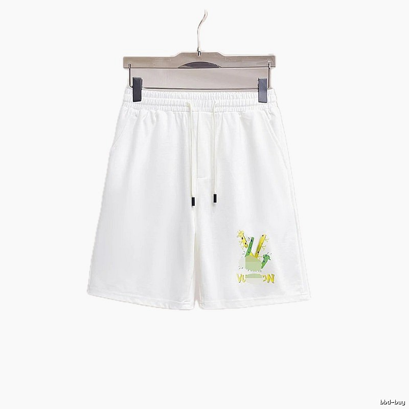 Louis Vuitton Cartoon Print Casual White Shorts