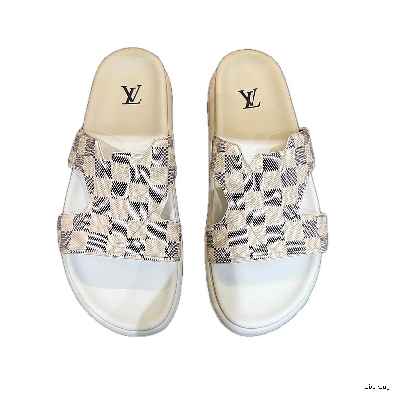 Louis Vuitton Casual Style Checkerboard Off-white Slippers