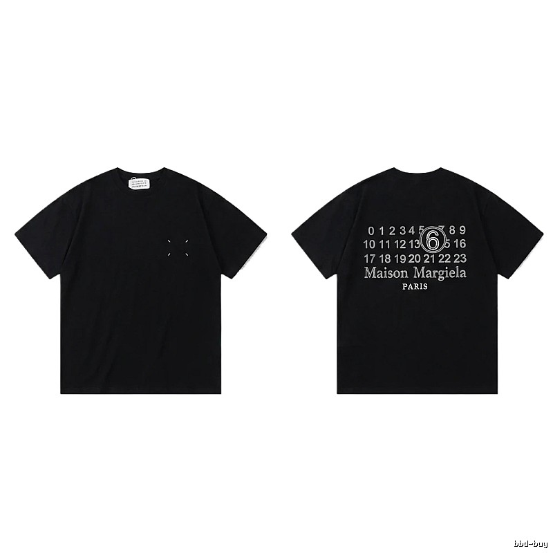 Maison Margiela black T-shirt with digital printing